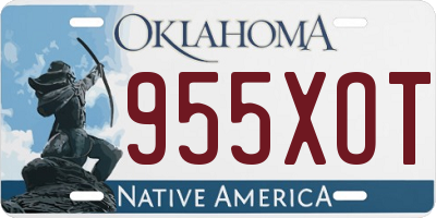 OK license plate 955XOT