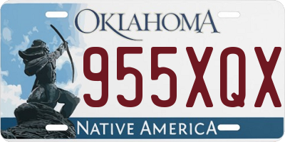 OK license plate 955XQX