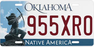 OK license plate 955XRO