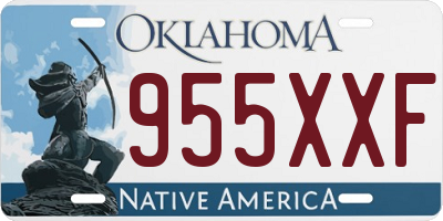 OK license plate 955XXF