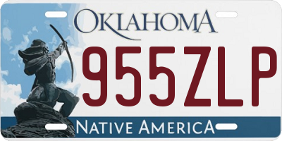 OK license plate 955ZLP