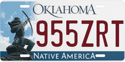 OK license plate 955ZRT