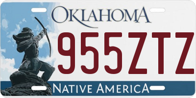 OK license plate 955ZTZ