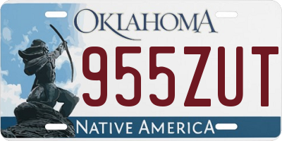 OK license plate 955ZUT