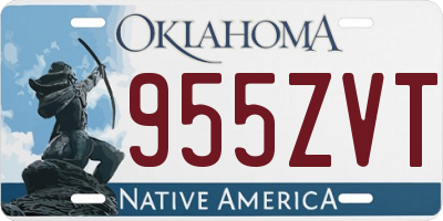 OK license plate 955ZVT
