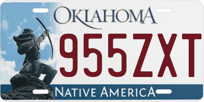 OK license plate 955ZXT