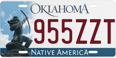 OK license plate 955ZZT