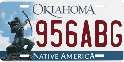 OK license plate 956ABG