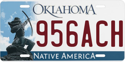 OK license plate 956ACH