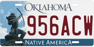OK license plate 956ACW