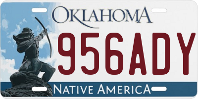 OK license plate 956ADY
