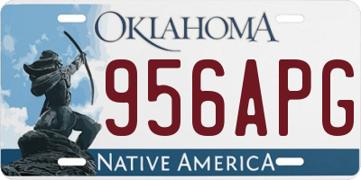 OK license plate 956APG