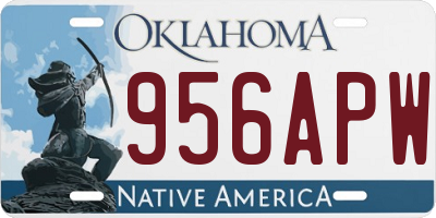 OK license plate 956APW