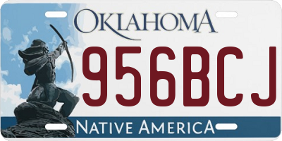 OK license plate 956BCJ