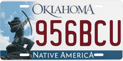OK license plate 956BCU