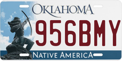 OK license plate 956BMY