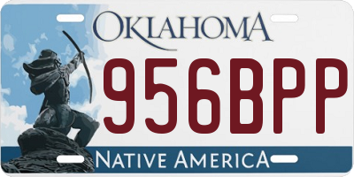 OK license plate 956BPP