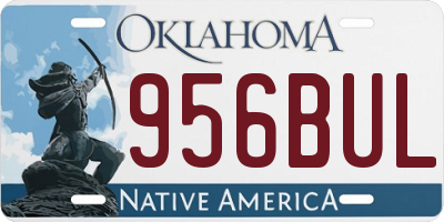 OK license plate 956BUL