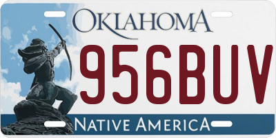 OK license plate 956BUV