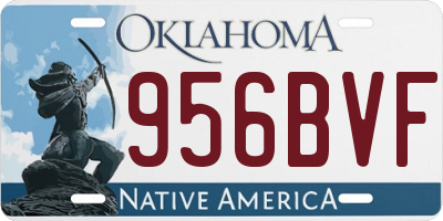 OK license plate 956BVF