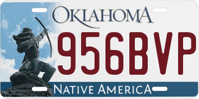 OK license plate 956BVP