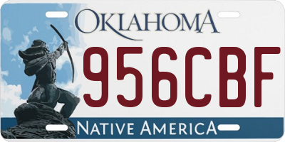 OK license plate 956CBF