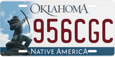 OK license plate 956CGC