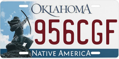 OK license plate 956CGF