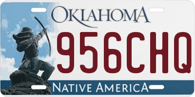 OK license plate 956CHQ