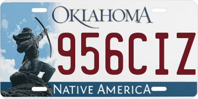 OK license plate 956CIZ