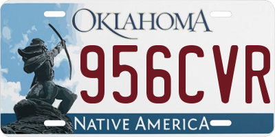 OK license plate 956CVR