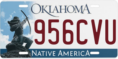 OK license plate 956CVU