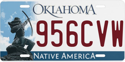 OK license plate 956CVW