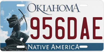 OK license plate 956DAE