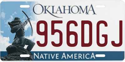 OK license plate 956DGJ