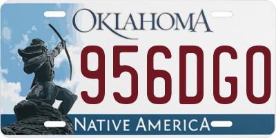 OK license plate 956DGO