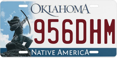 OK license plate 956DHM