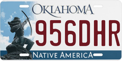 OK license plate 956DHR