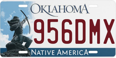 OK license plate 956DMX