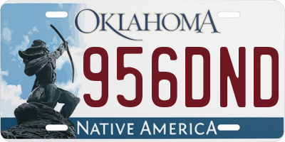 OK license plate 956DND