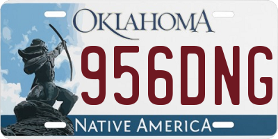OK license plate 956DNG