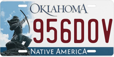 OK license plate 956DOV