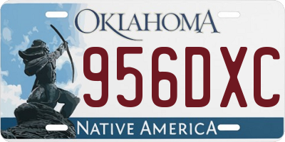 OK license plate 956DXC