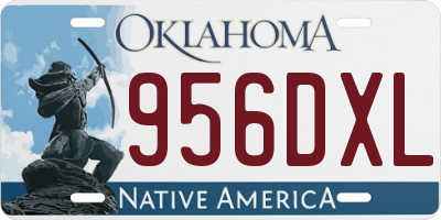 OK license plate 956DXL