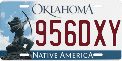 OK license plate 956DXY