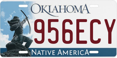 OK license plate 956ECY