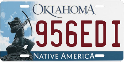 OK license plate 956EDI