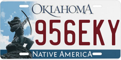 OK license plate 956EKY