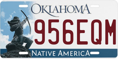 OK license plate 956EQM