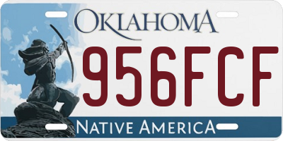 OK license plate 956FCF
